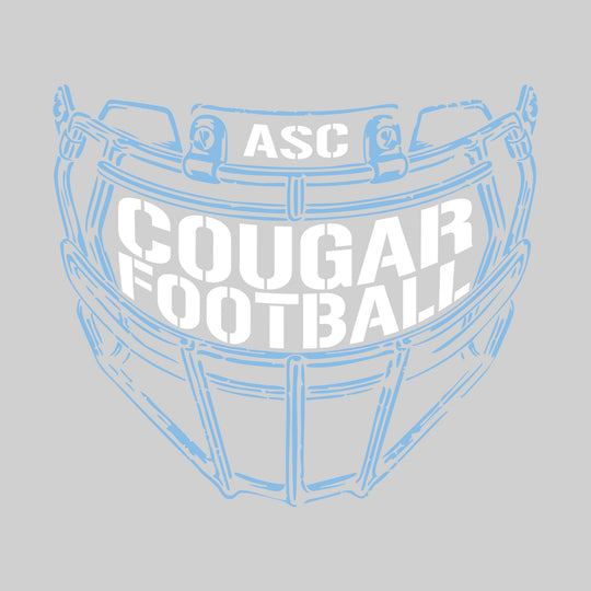All Saints Cougars - Football - Facemask with Text