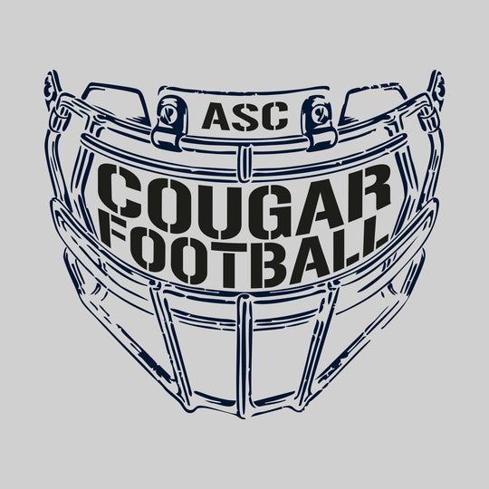 All Saints Cougars - Football - Facemask with Text