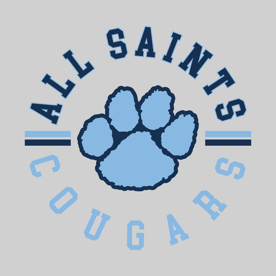 All Saints Cougars - Spirit Wear - Circular Text with Mascot