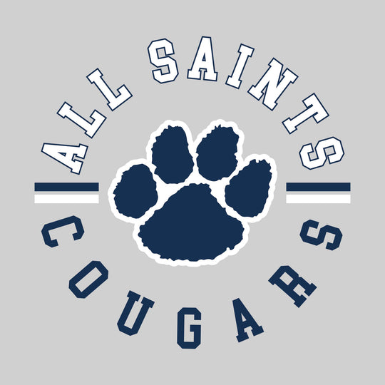 All Saints Cougars - Spirit Wear - Circular Text with Mascot