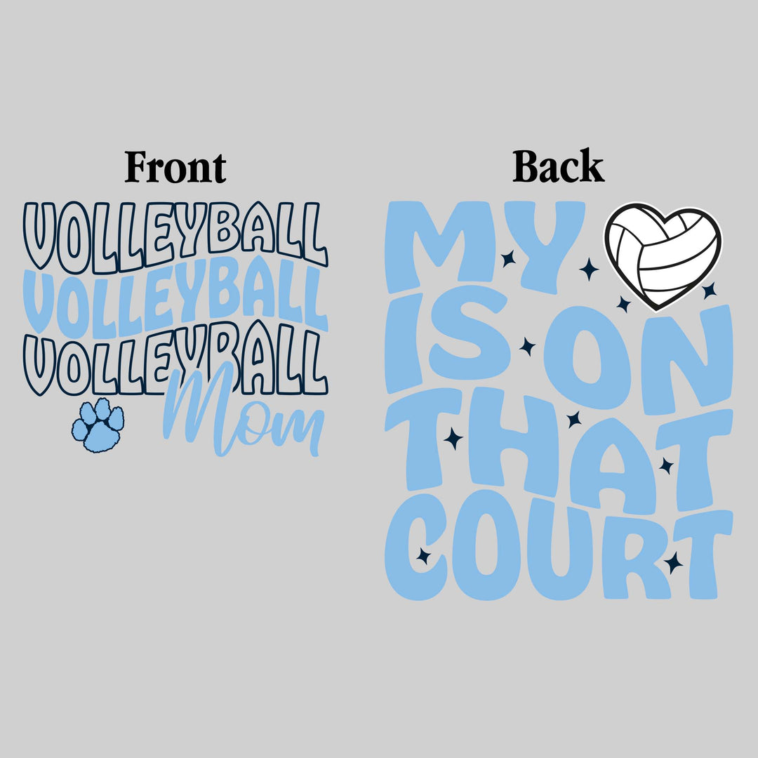 All Saints Cougars - Volleyball - Volleyball Mom - My Heart is on That Court