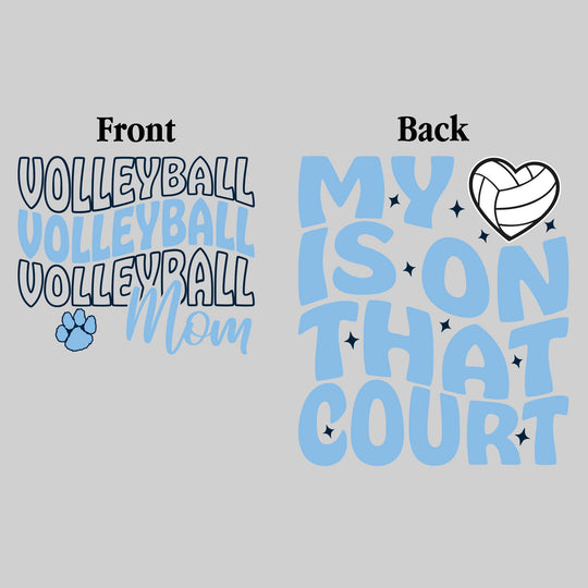 All Saints Cougars - Volleyball - Volleyball Mom - My Heart is on That Court