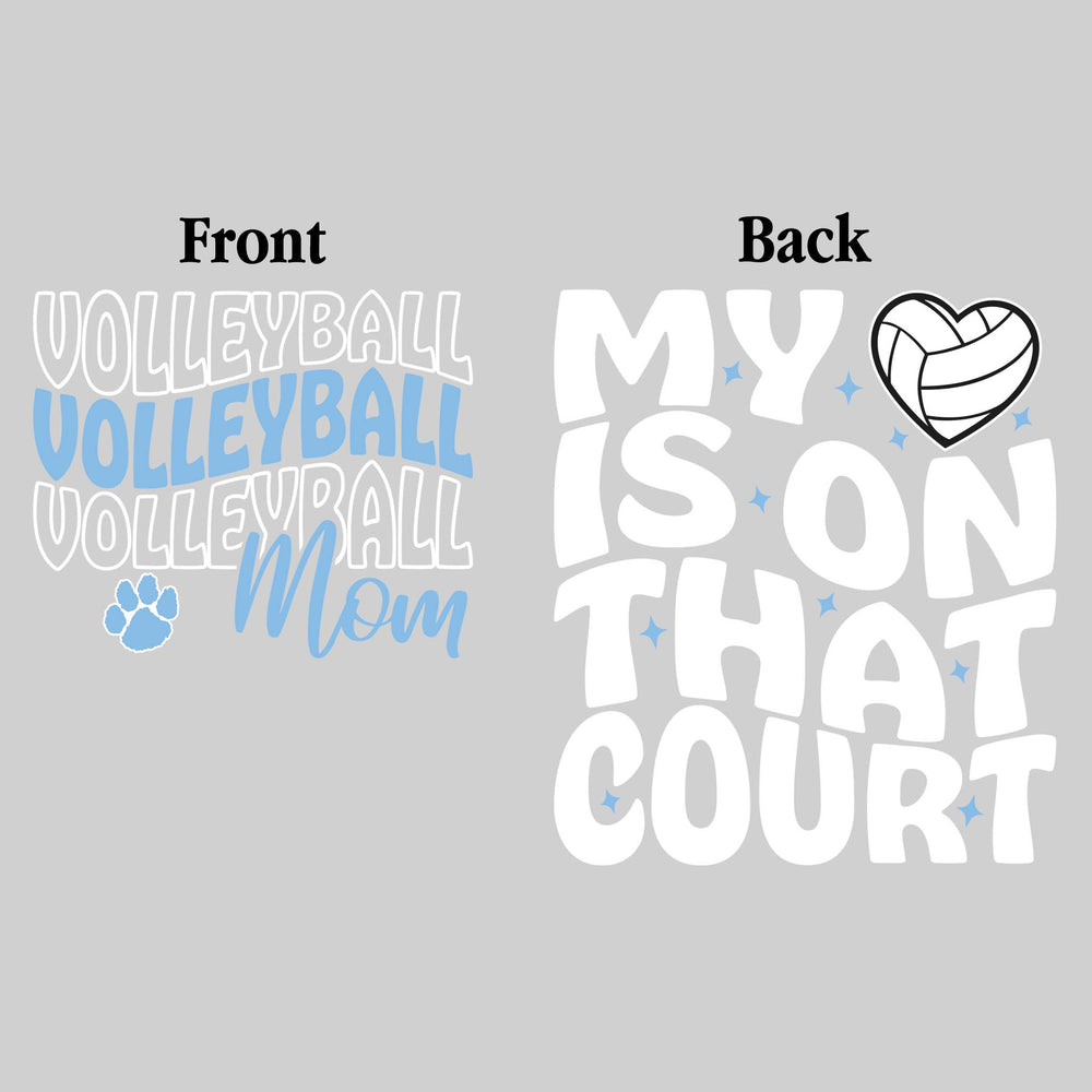 All Saints Cougars - Volleyball - Volleyball Mom - My Heart is on That Court