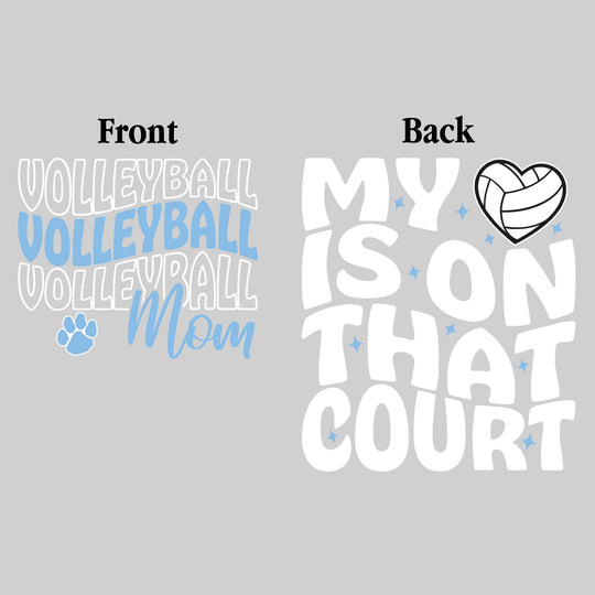 All Saints Cougars - Volleyball - Volleyball Mom - My Heart is on That Court