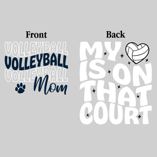 All Saints Cougars - Volleyball - Volleyball Mom - My Heart is on That Court