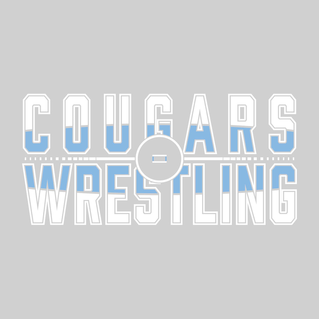 All Saints Cougars - Wrestling - Split-Color Wresting with Ring