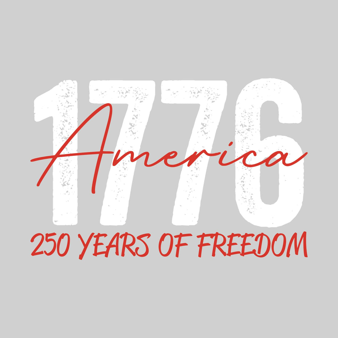 America - 1776 - 250 Years of Freedom - Distressed Text