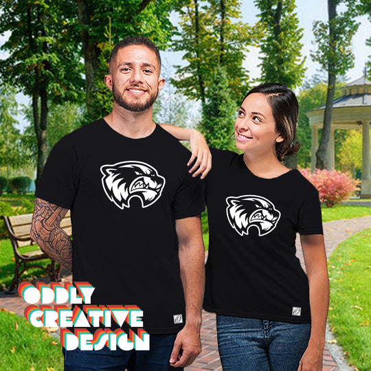 Au Gres-Sims Wolverines - Spirit Wear - Black & White - Wolverine Head