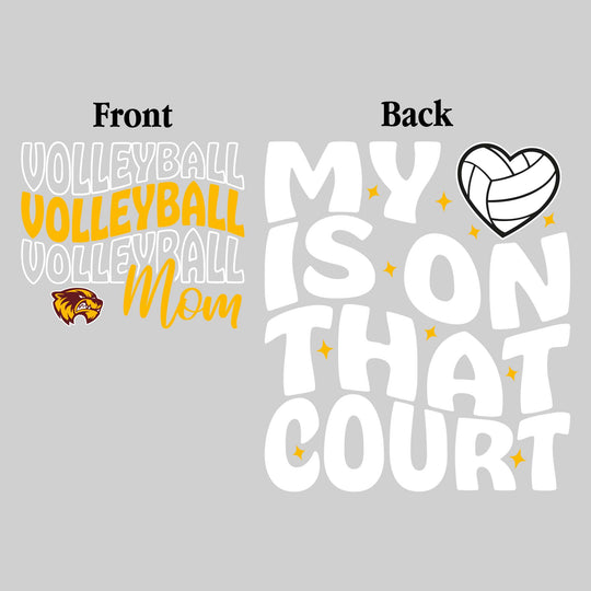 Au Gres-Sims Wolverines - Volleyball - Volleyball Mom - My Heart is on That Court
