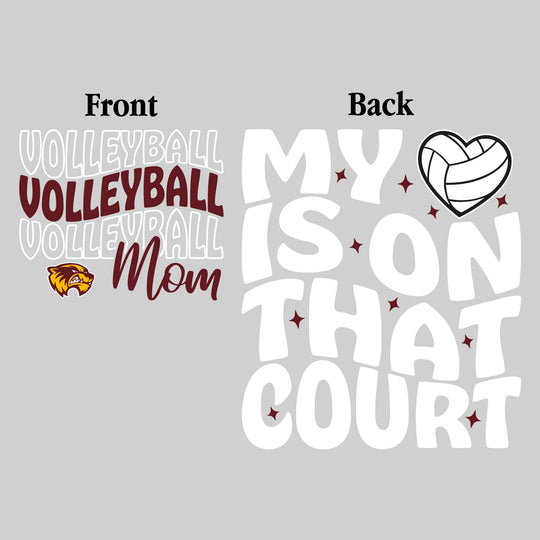 Au Gres-Sims Wolverines - Volleyball - Volleyball Mom - My Heart is on That Court