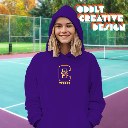 Central Wolves - Tennis - Outlined Letters Over Tennis