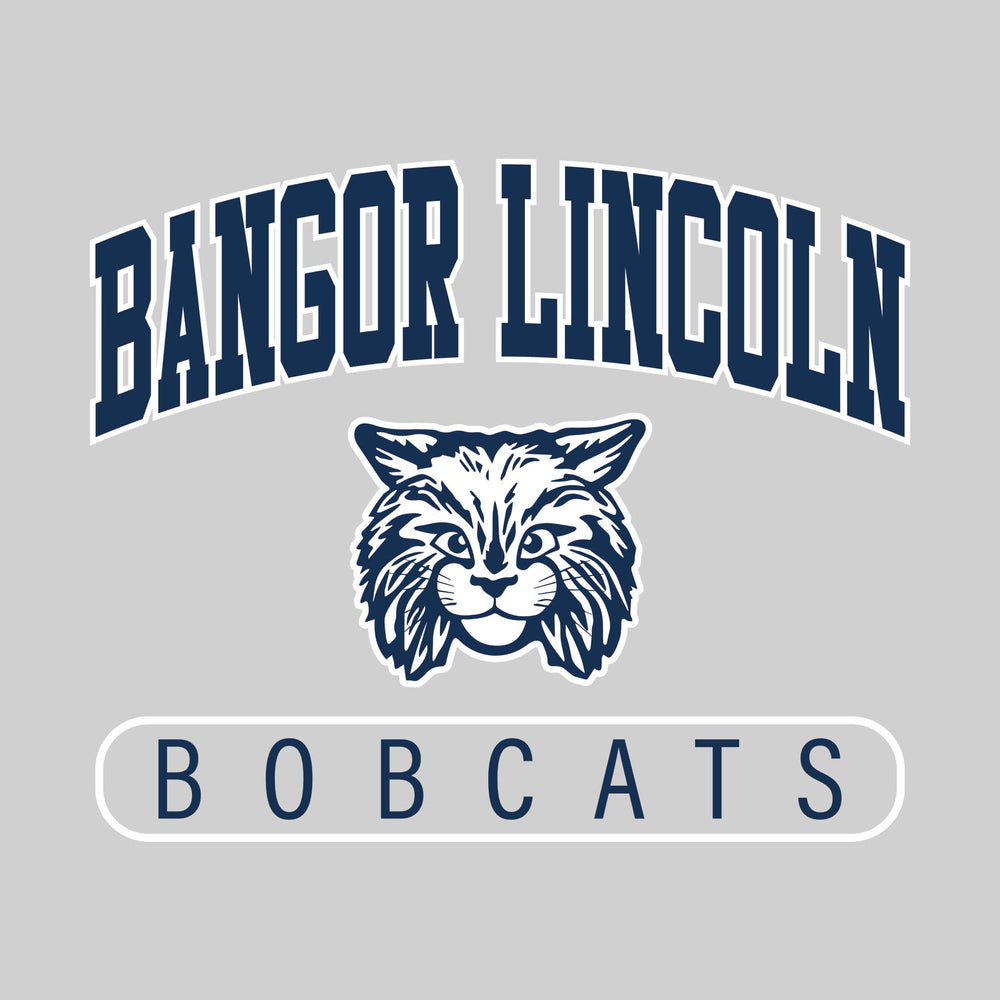 Bangor Lincoln Elementary - Spirit Wear - Arched School Name with Mascot
