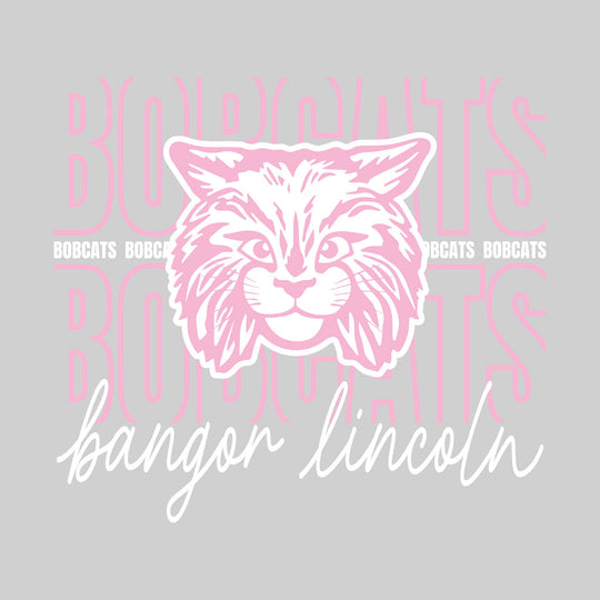 Bangor Lincoln Elementary - Spirit Wear - Outlined Bobcats with Cursive Bangor Lincoln