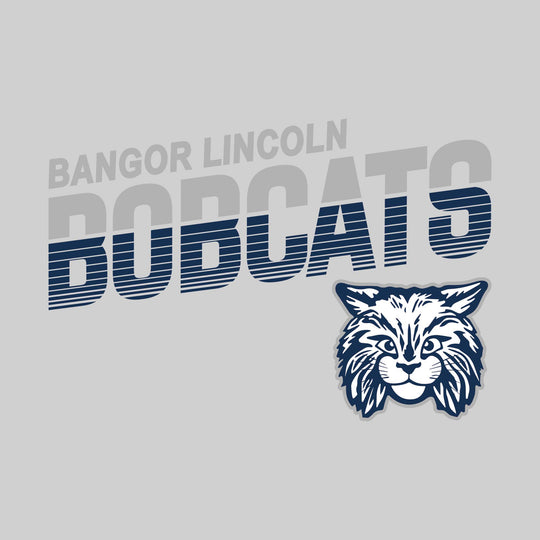 Bangor Lincoln Elementary - Spirit Wear - Striped Angled Bobcats
