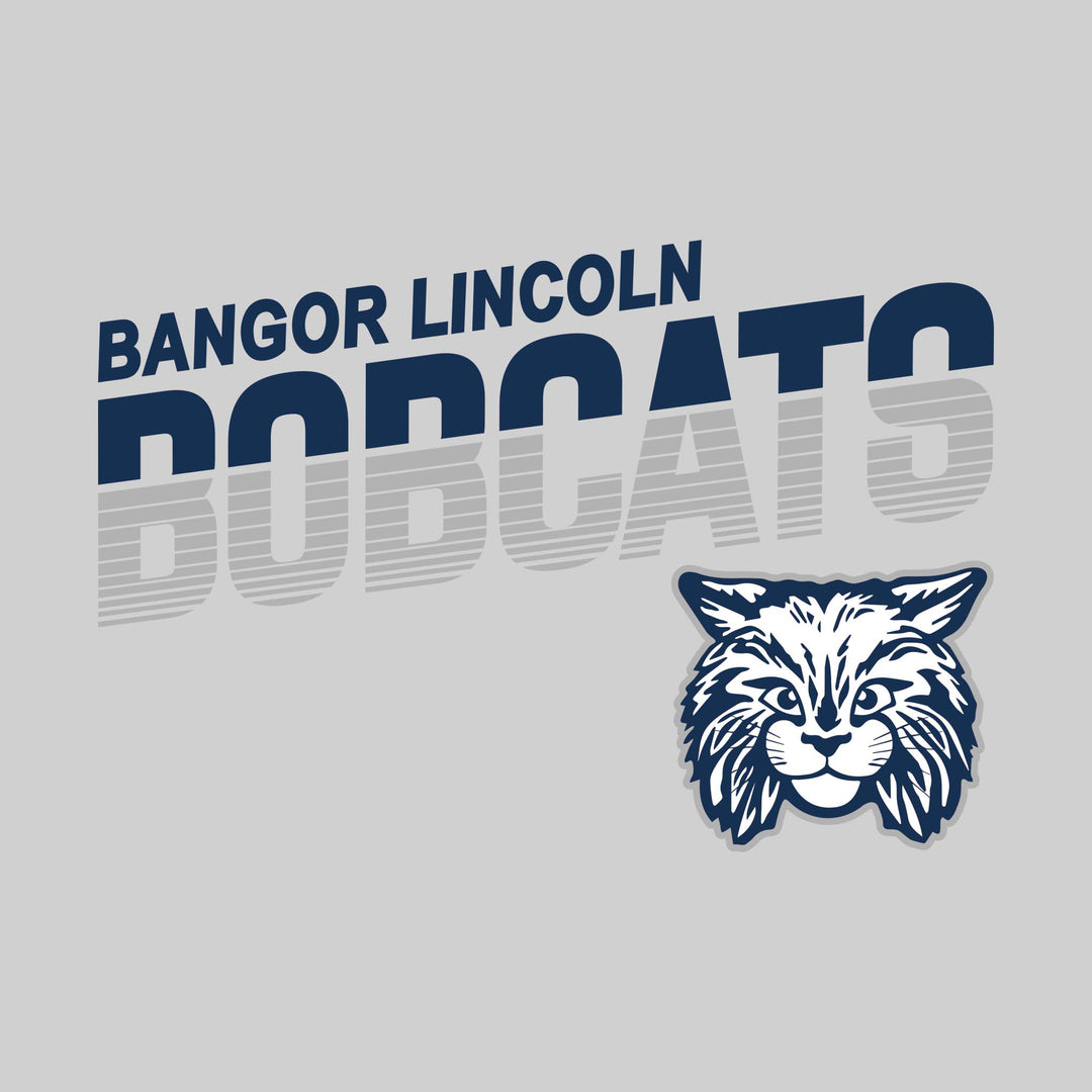Bangor Lincoln Elementary - Spirit Wear - Striped Angled Bobcats
