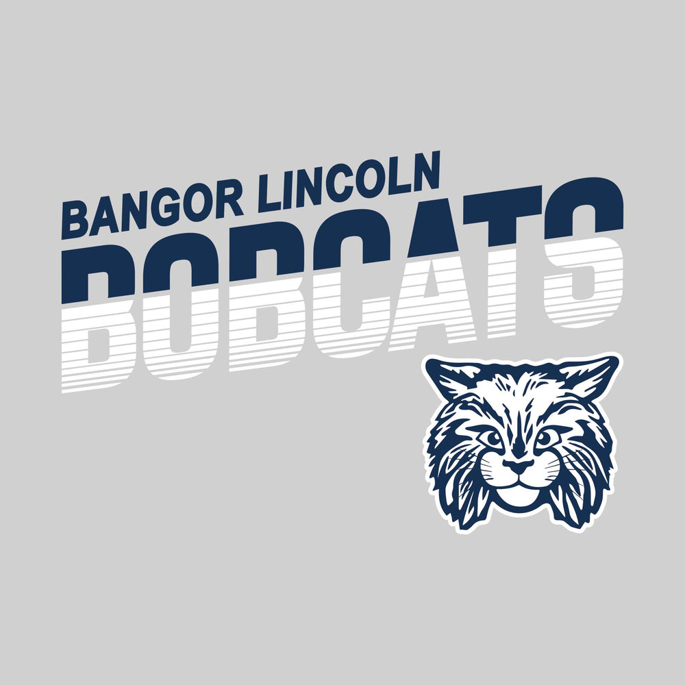 Bangor Lincoln Elementary - Spirit Wear - Striped Angled Bobcats
