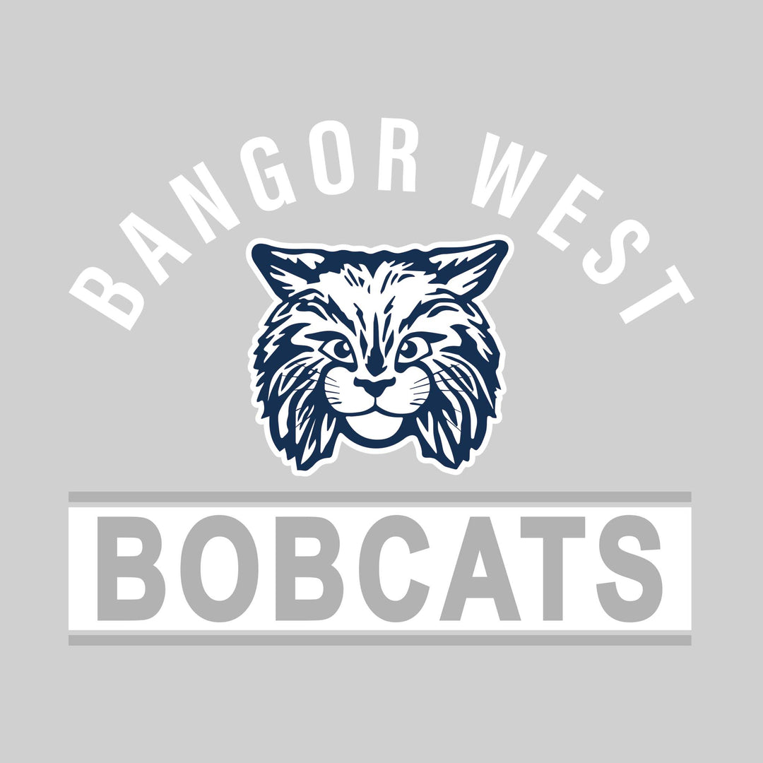 Bangor West Elementary - Spirit Wear - Arched Bangor West Over Mascot