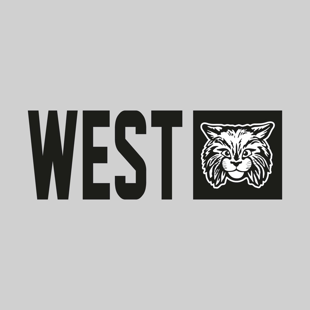 Bangor West Elementary - Spirit Wear - School Name with Squared Mascot