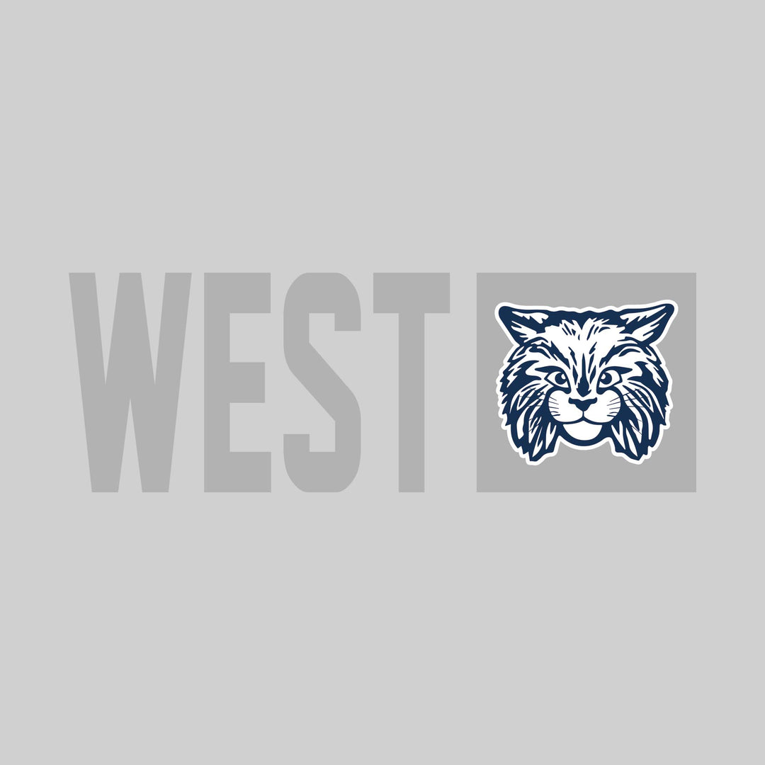 Bangor West Elementary - Spirit Wear - School Name with Squared Mascot