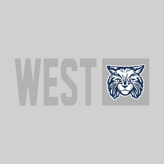 Bangor West Elementary - Spirit Wear - School Name with Squared Mascot