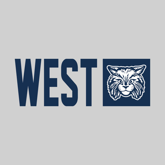 Bangor West Elementary - Spirit Wear - School Name with Squared Mascot