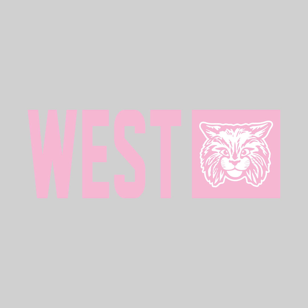 Bangor West Elementary - Spirit Wear - School Name with Squared Mascot