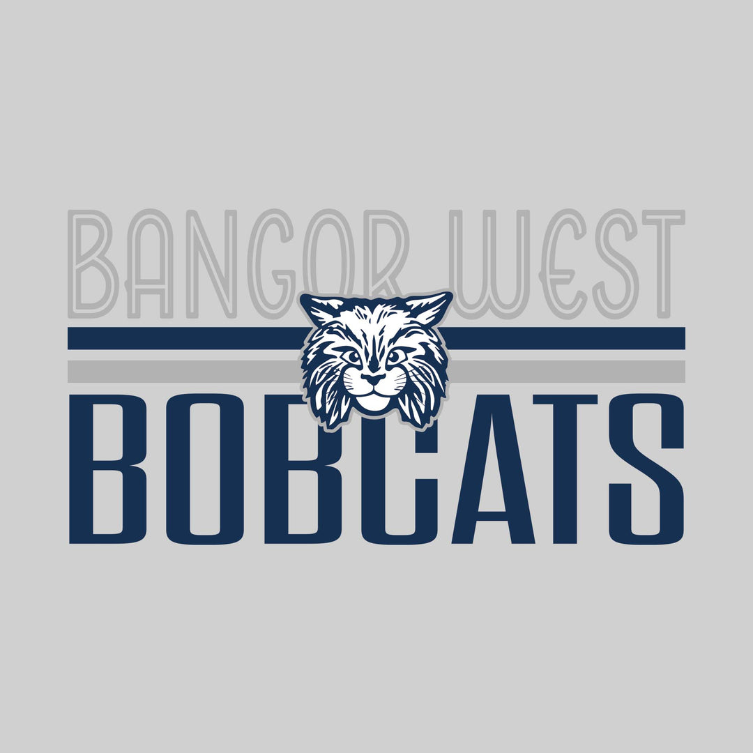 Bangor West Elementary - Spirit Wear - Stripes and Centered Logo