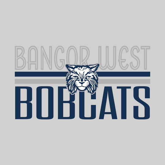 Bangor West Elementary - Spirit Wear - Stripes and Centered Logo