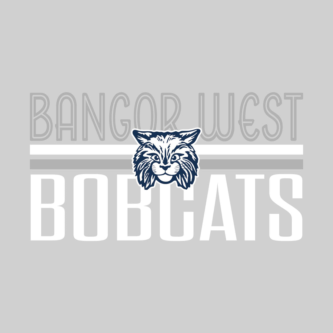 Bangor West Elementary - Spirit Wear - Stripes and Centered Logo