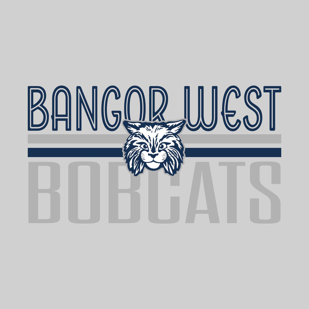 Bangor West Elementary - Spirit Wear - Stripes and Centered Logo
