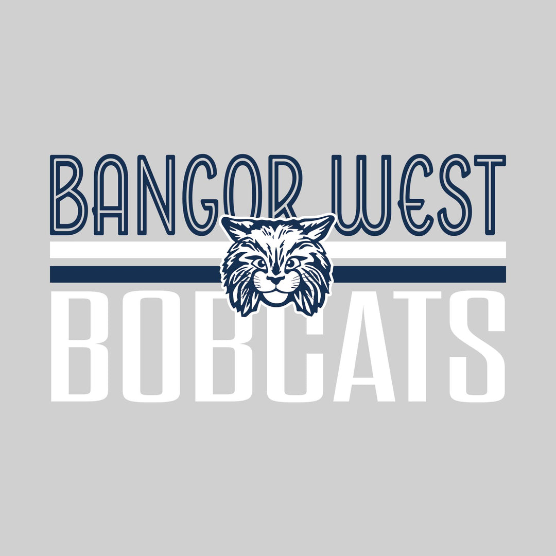 Bangor West Elementary - Spirit Wear - Stripes and Centered Logo