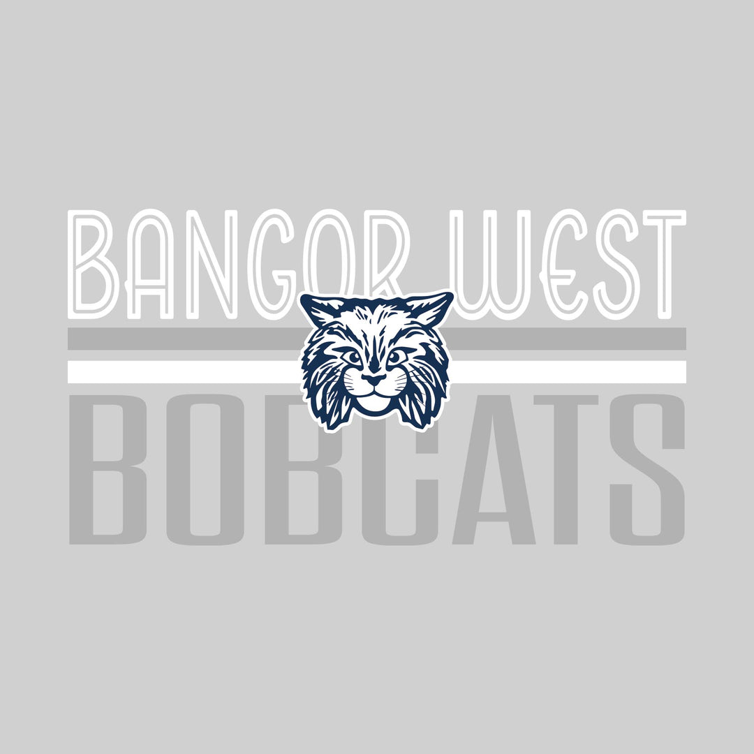 Bangor West Elementary - Spirit Wear - Stripes and Centered Logo