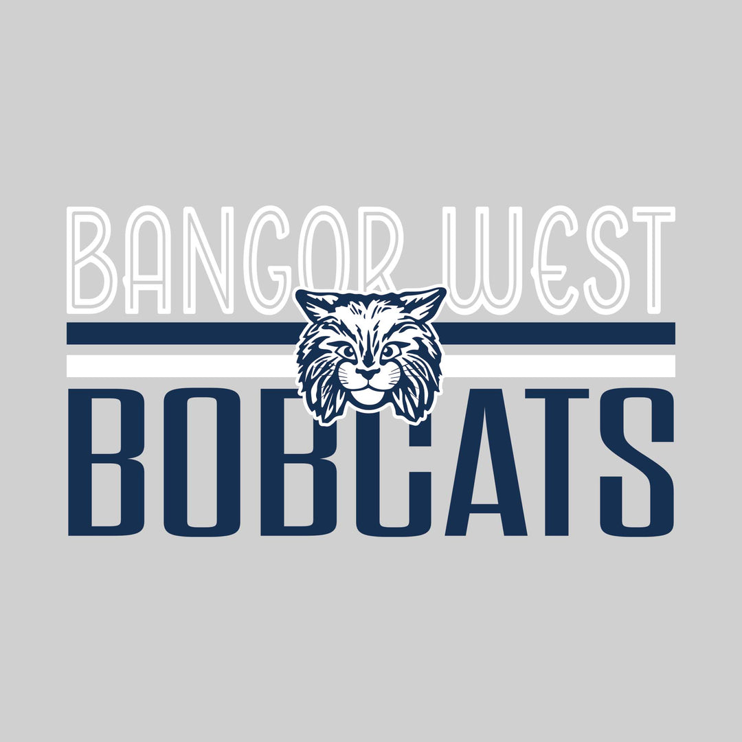 Bangor West Elementary - Spirit Wear - Stripes and Centered Logo
