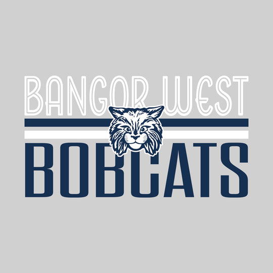 Bangor West Elementary - Spirit Wear - Stripes and Centered Logo
