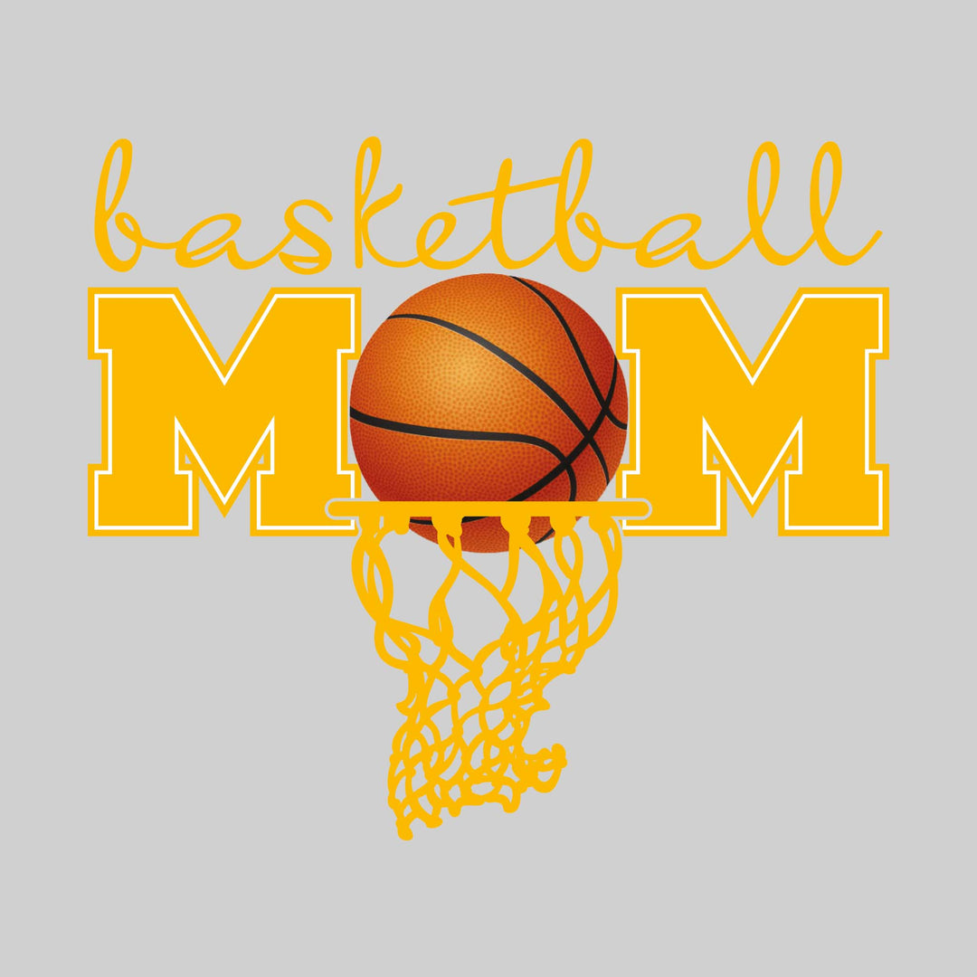 Basketball Mom - Basketball with Net