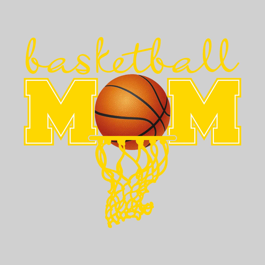 Basketball Mom - Basketball with Net