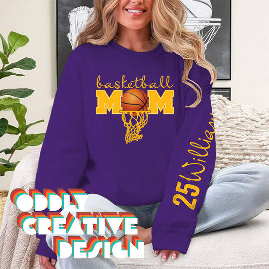 Basketball Mom - Basketball with Net