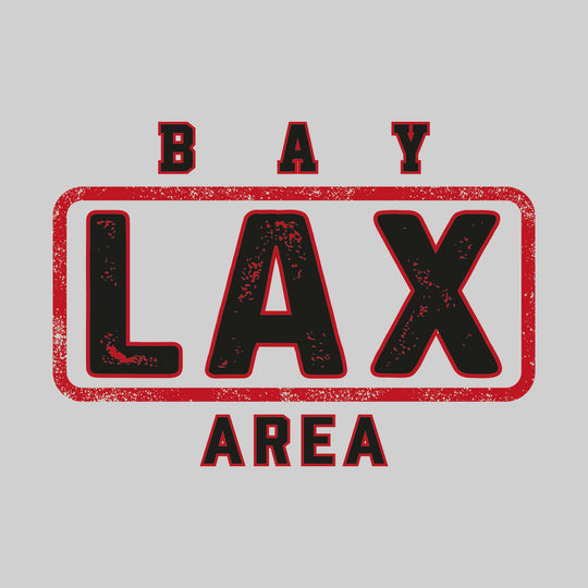 Bay Area Lacrosse Club - Lacrosse - Bay Framed LAX with Mascot Name - Distressed