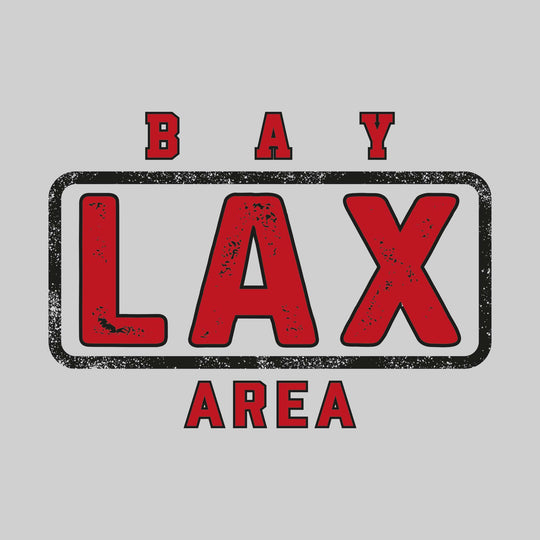 Bay Area Lacrosse Club - Lacrosse - Bay Framed LAX with Mascot Name - Distressed