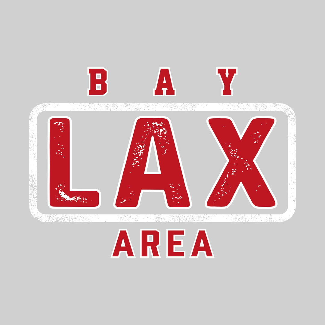 Bay Area Lacrosse Club - Lacrosse - Bay Framed LAX with Mascot Name - Distressed