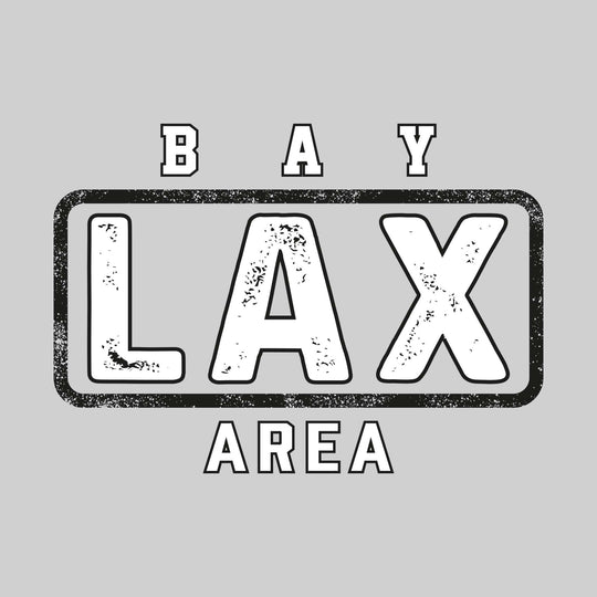 Bay Area Lacrosse Club - Lacrosse - Bay Framed LAX with Mascot Name - Distressed