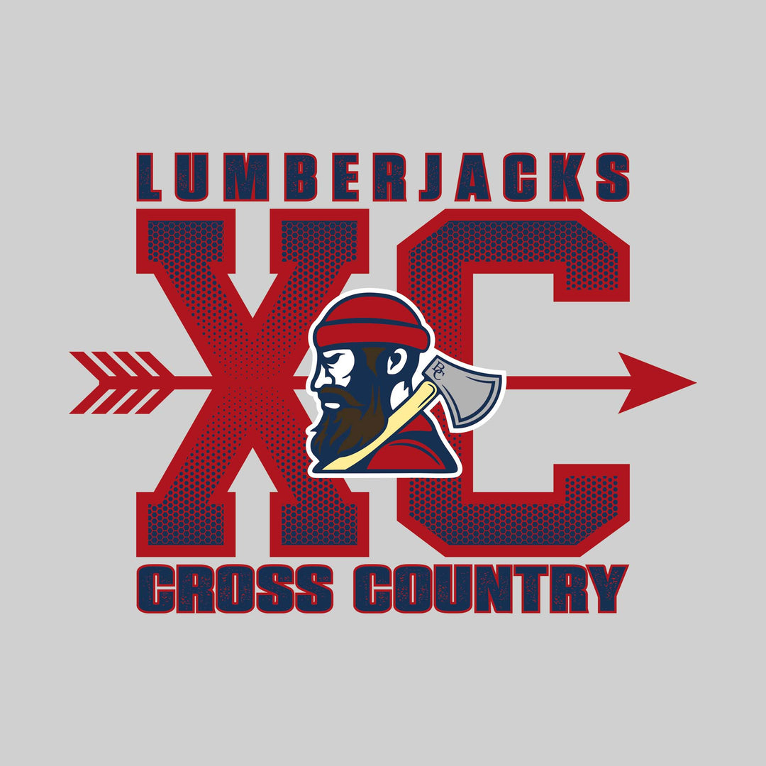 Bay City Academy - Cross Country - XC with Arrow and Mascot