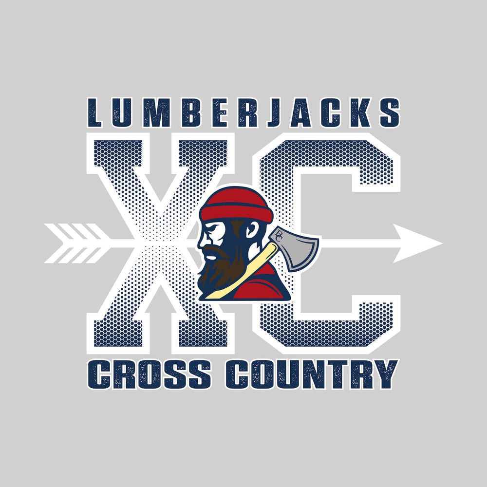 Bay City Academy - Cross Country - XC with Arrow and Mascot