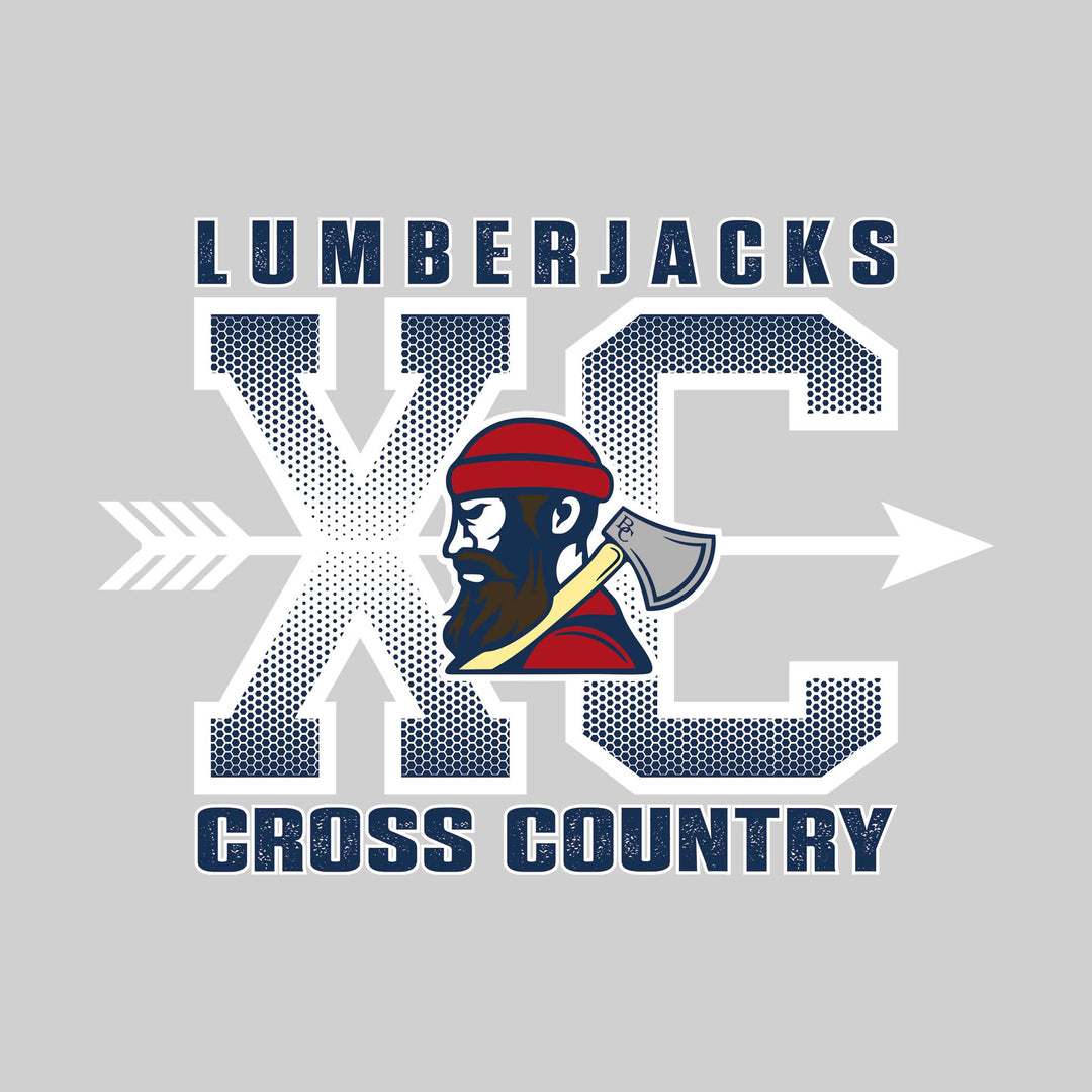 Bay City Academy - Cross Country - XC with Arrow and Mascot