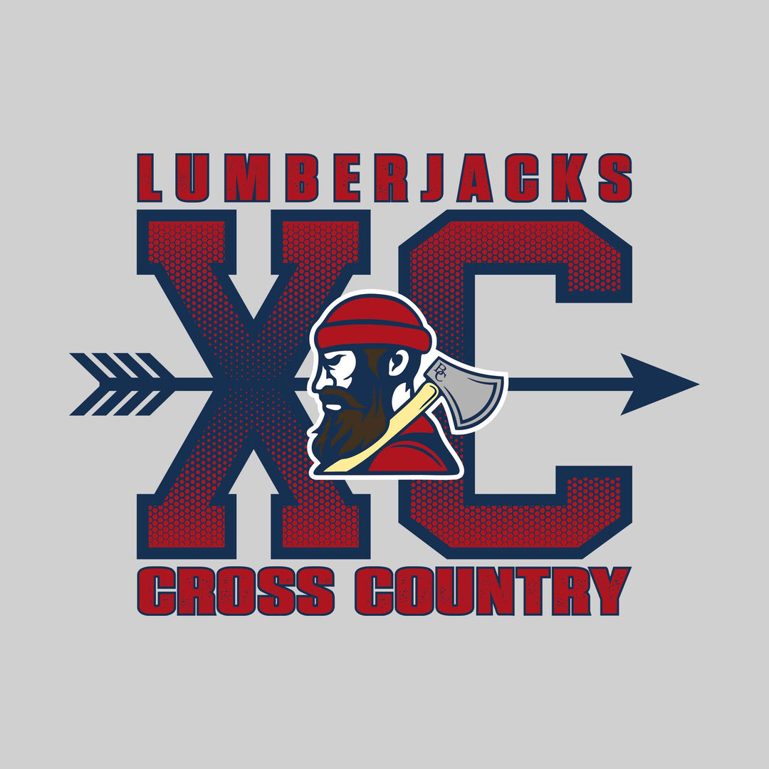 Bay City Academy - Cross Country - XC with Arrow and Mascot