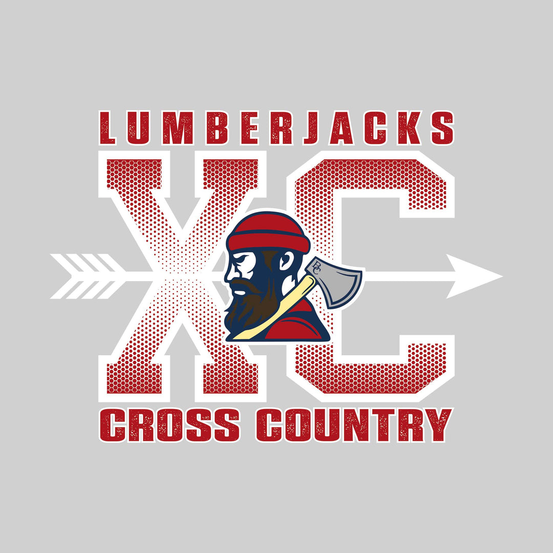 Bay City Academy - Cross Country - XC with Arrow and Mascot