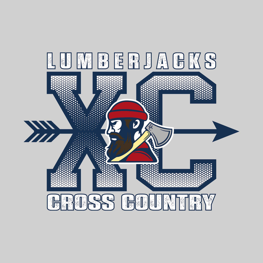 Bay City Academy - Cross Country - XC with Arrow and Mascot