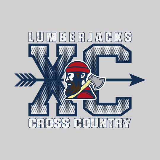 Bay City Academy - Cross Country - XC with Arrow and Mascot