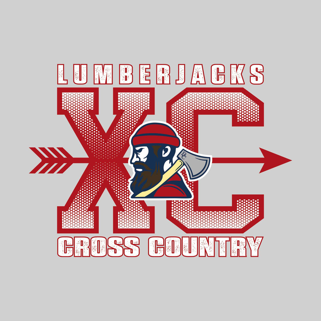 Bay City Academy - Cross Country - XC with Arrow and Mascot