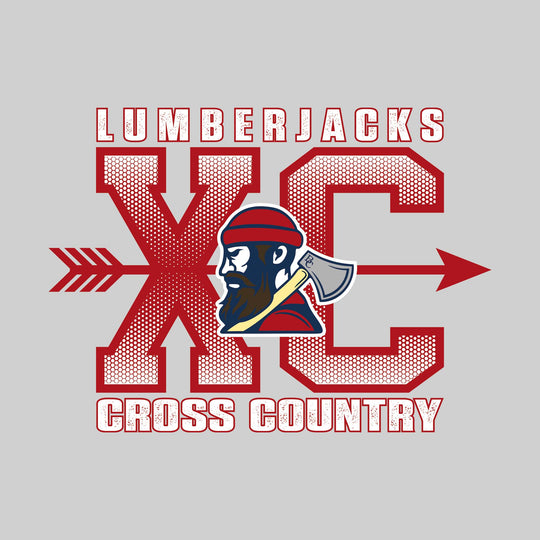 Bay City Academy - Cross Country - XC with Arrow and Mascot